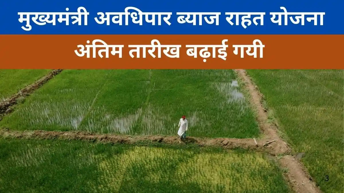 मुख्यमंत्री अवधिपार ब्याज राहत योजना राजस्थान